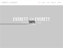 Tablet Screenshot of everettandeverett.com